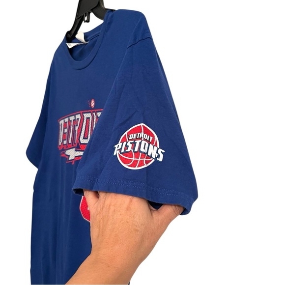 Detroit Pistons x Eminem Slim Shady Marshall Mathers T-Shirt Medium Blue #8 - Picture 3 of 5